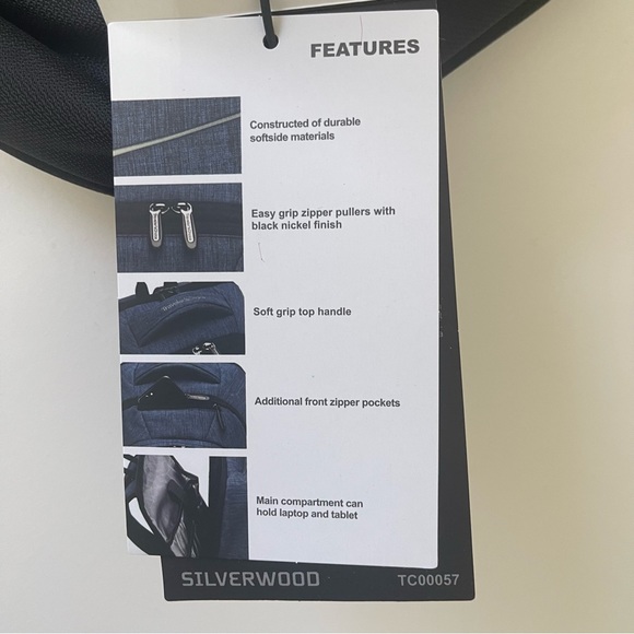 TRAVELERS CHOICE Black Silverwood Computer Backpack - New With Tag - Reemoly - Picture 11 of 14
